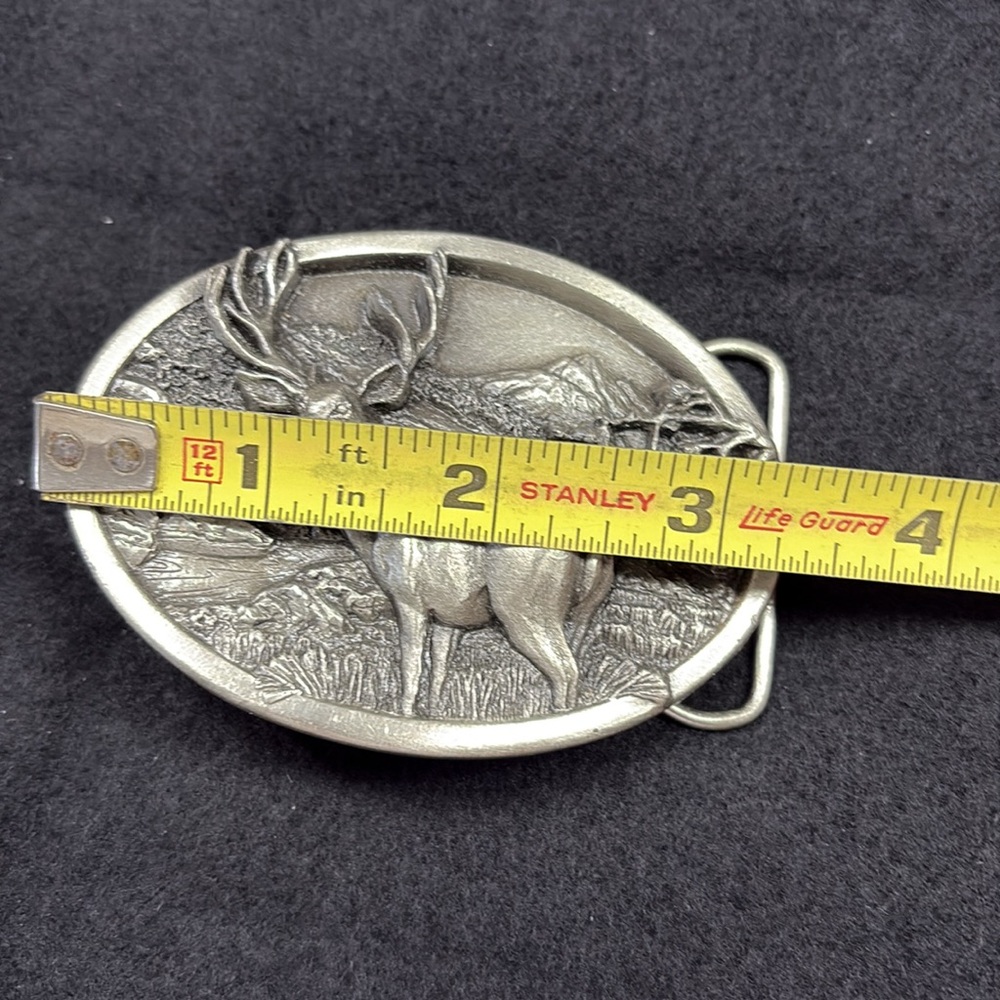 vintage Pewter belt buckle made by Bergamot Brass Works in 1984. - Picture 5 of 8